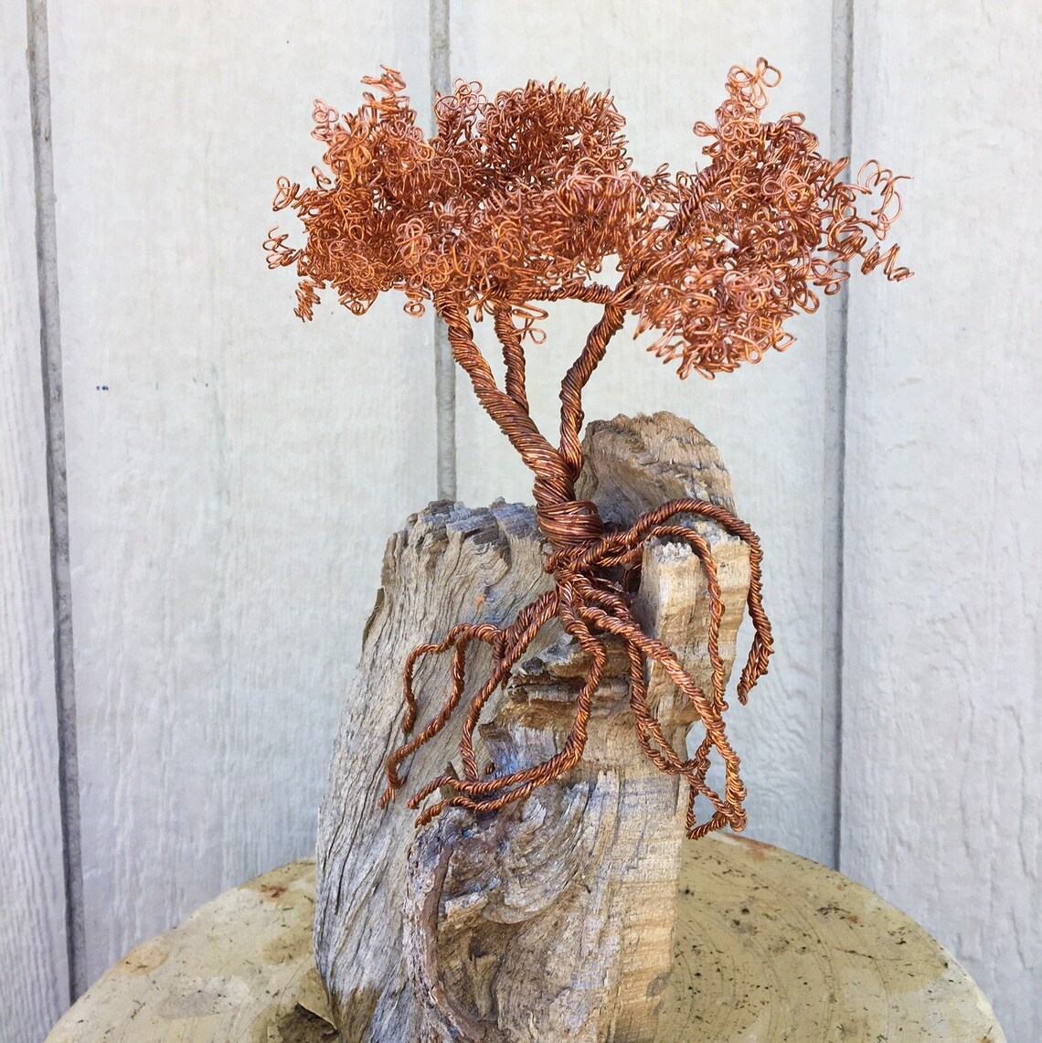Copper Wire tree on Pine Cliff Etsy