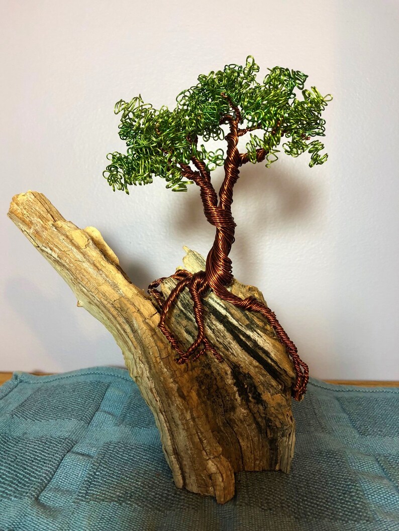 Copper Wire Bonsai on Pine Cliff Etsy