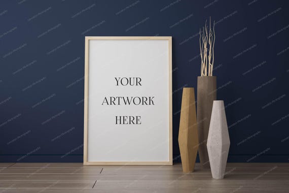 Wood Frame Mockup 20x30 Frame Mockup Empty Frame Mockup