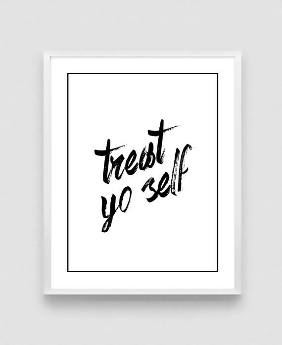 Yo minimalist monochrome art wall art quote print