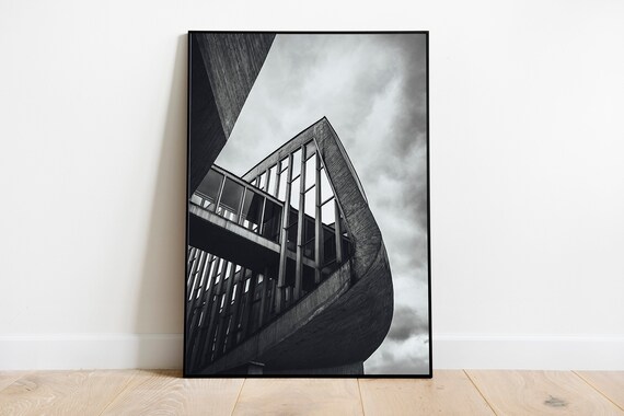 Arte De La Pared Urbana Impresion De Fotografia Geometrica Etsy