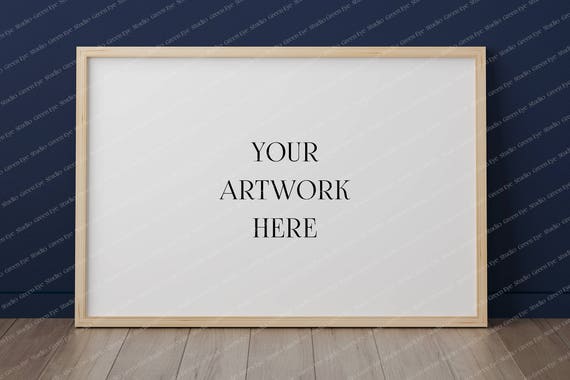 Wood Frame Mockup 20x30 Frame Mockup Empty Frame Mockup Etsy