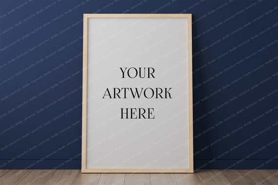 Wood Frame Mockup 20x30 Frame Mockup Empty Frame Mockup Etsy