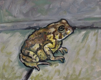 Garden Toad Art Print - Toad Wall Art -  toad Painting - Toad Art Print