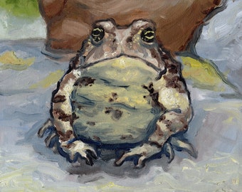 Toad Art Print - Toad Wall Art -  toad Painting - Toad Art Print