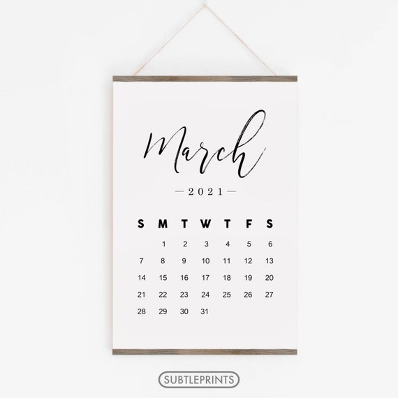 march 2021 calendar calligraphy Month Of March 2021 Calendar Print Pregnancy Announcement Etsy march 2021 calendar calligraphy