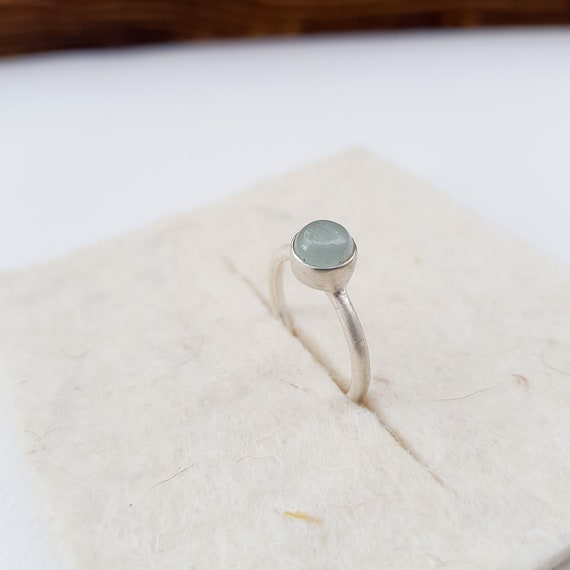 Anillo plata aguamarina anillo plata piedra azul anillo - Etsy México