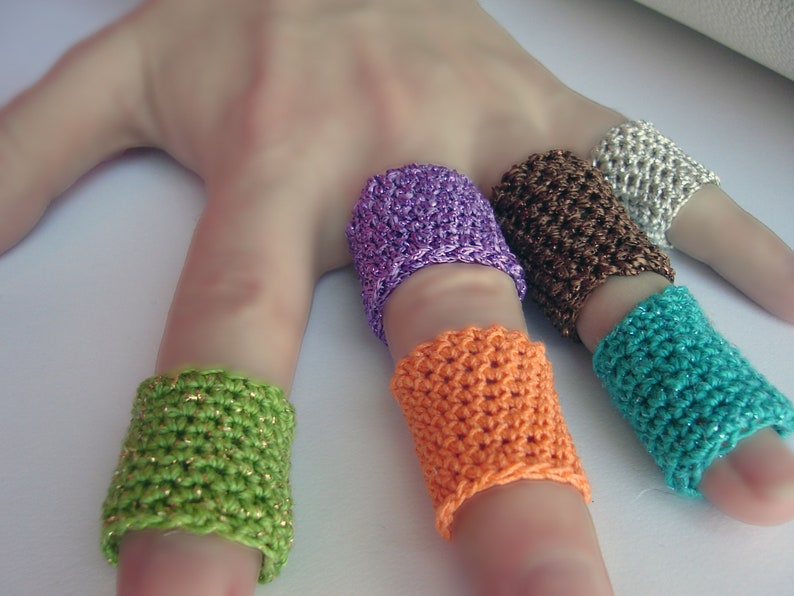 Crochet ring Wide Rings Personalized rings Knited rings for women Choose your color Antialergic ring Knit ring in colors knit Yarn ring