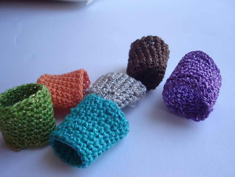 Crochet ring Wide Rings Personalized rings Knited rings for women Choose your color Antialergic ring Knit ring in colors knit Yarn ring