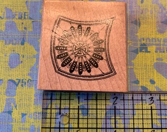 corner multi burst rubberstamp by taylored artstamps