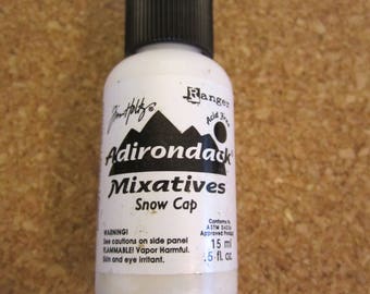 Tim Holtz, adironack mixative snow cap ink made by Ranger