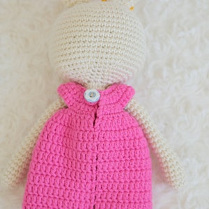 Crochet Bunny Doll, Crochet Animals, Crochet Doll, Crochet Stuffed Animal, Baby Gift for Girls, Baby Shower Gift, Baby Girl Gift, Plushie image 10