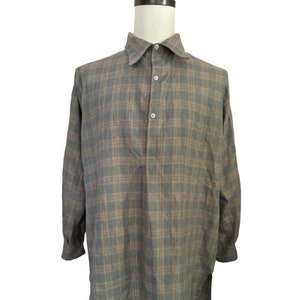 Reproductie van Frans linnen werkshirt uit de jaren 1930 en 1940