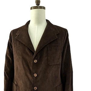 1930s 1940s Mens Cotton Corduroy Wool Lined Work Jacket Reproduction