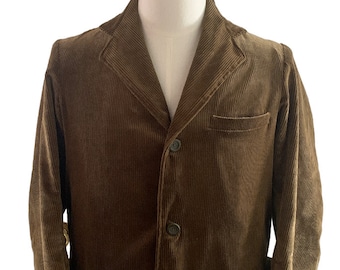 Size 34 1910s Chesterfield Suit Jacket Sack Coat Black Wool Size 34 1910s Chesterfield Suit Jacket Sack Coat Black Wool