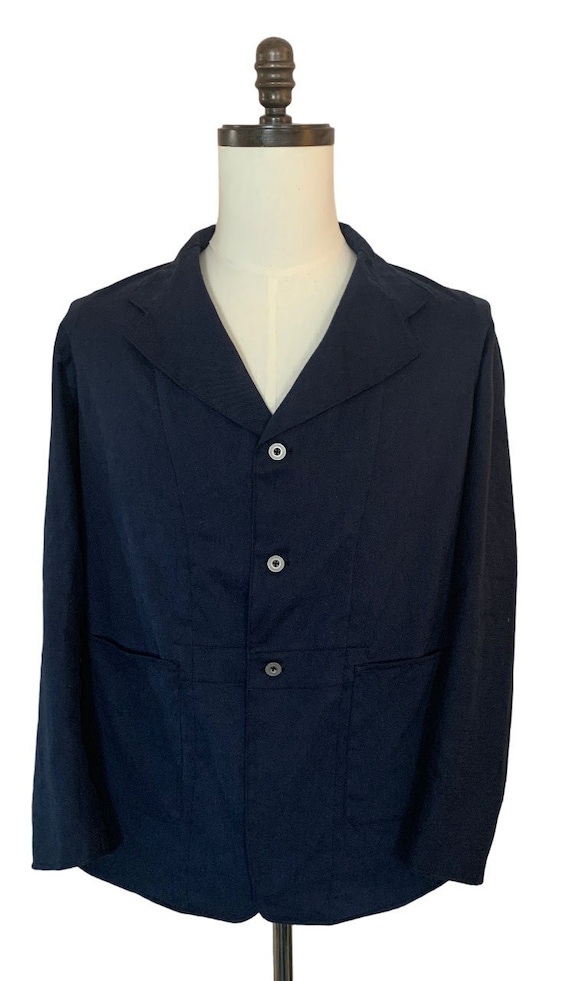 1930s Mens British Engineer Cotton Work Jacket Reproduction