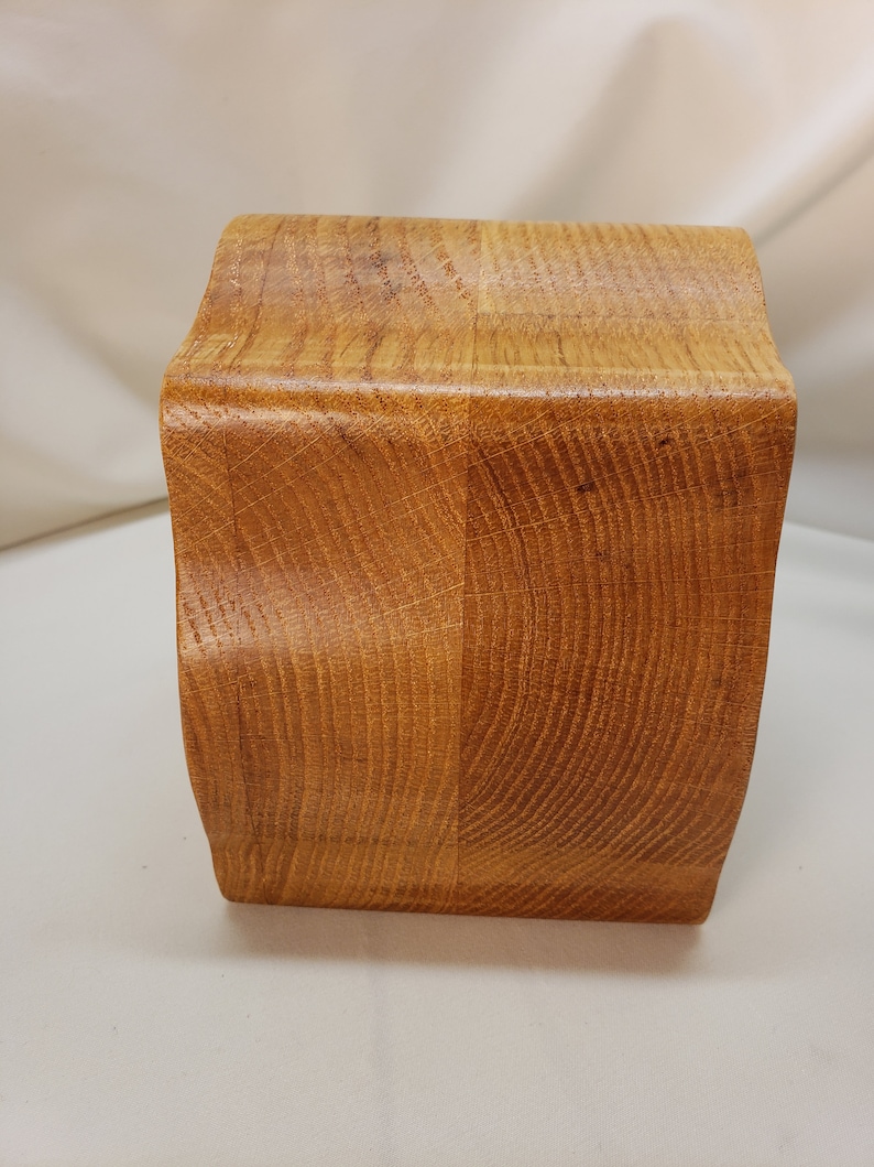 Oak Beauty and the Beast band saw jewelrykeepsake box