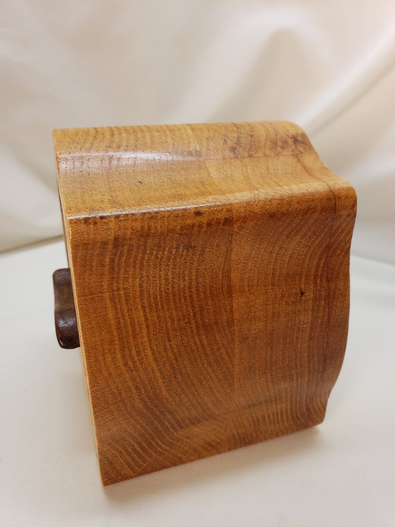 Oak Beauty and the Beast band saw jewelrykeepsake box