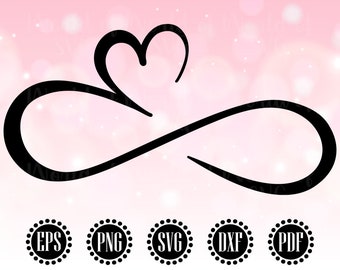 Download Infinity Heart Svg Etsy