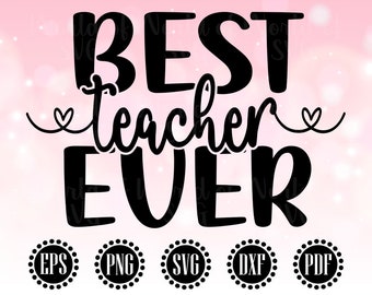 Download Best Teacher Svg Etsy