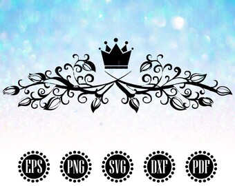 Free Crown Swirl Svg