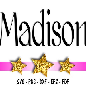Madison Font Design Files For Use With Your Silhouette Studio, Cricut, DXF Files, SVG Font, EPS Files, Png Font, Font Silhouette