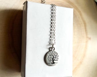 Tree of Life, Silver Charm Necklace