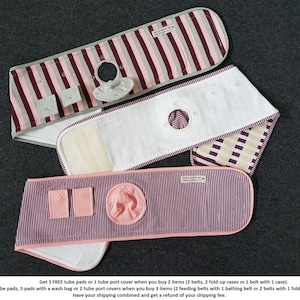 FREE 10 pads, G-Tube Belt (14-29&quot;), Belly Belt, Mic-key button, G-Tube, Feeding tube, Handy organizer, PLEASE READ
