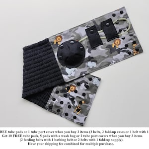FREE 10 pads, G-Tube, J-Tube, Belly Belt, Mic-key button, Protection Belt, Belly wrap, Peg pads PLEASE READ