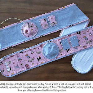 FREE 10 pads, G-Tube Belt (14-29&quot;), Belly Belt, Mic-key button, G-Tube, Protection Belt, Belly wrap, Peg pads PLEASE READ