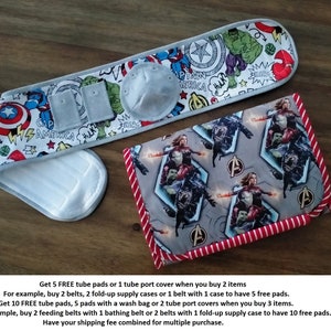FREE 10 pads, G-Tube Belt (14-29&quot;), Belly Belt, Mic-key button, G-Tube, Protection Belt, Belly wrap, PLEASE READ