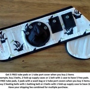 FREE 10 pads, G-Tube Belt (14-29&quot;), Belly Belt, Mic-key button, G-Tube, Protection Belt, Belly wrap, PLEASE READ