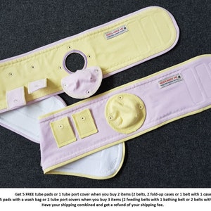 FREE 10 pads, G-Tube Belt (14-29&quot;), Belly Belt, Mic-key button, G-Tube, Protection Belt, Belly wrap, PLEASE READ