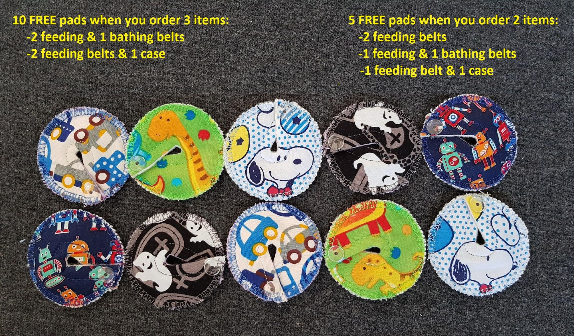10 FREE Gtube Pads, 2 FREE Gtube Connection Covers, Gtube Pads free