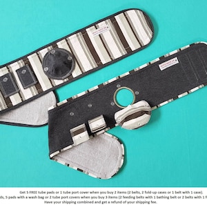 FREE 10 pads, G-Tube Belt (14-29&quot;), Belly Belt, Mic-key button, G-Tube, Protection Belt, Belly wrap, PLEASE READ