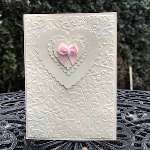 Heartfelt card, Elegant love card, I love you card, Happy Valentine's day card, Elegant Wedding card, Congratulation on your Baby Girl card image 1