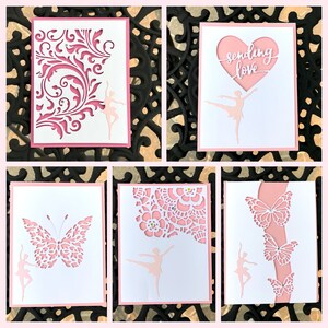 Cartes de thème de ballet, Cartes de complément de danse, Cartes de notes de récital de danse, Messages de cartes de danse, Cartes de félicitations de ballet, Cartes de danse Bravo