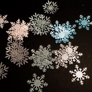 30pcs Snowflake Confetti, Biodegradable Paper Confetti, Winter Wedding  Decorations, Rustic Snowflake Ornaments, Christmas Table Mini Decors 