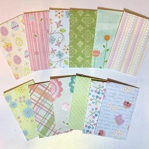 Envelopes luxuosos para cartões-presente, porta-cartões-presente, envelopes para dinheiro, envelopes para pacotes de sementes, estojo para cartões-presente com tema de primavera, envelope para lembrancinhas de festa