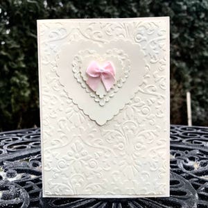 Heartfelt card, Elegant love card, I love you card, Happy Valentine's day card, Elegant Wedding card, Congratulation on your Baby Girl card image 8