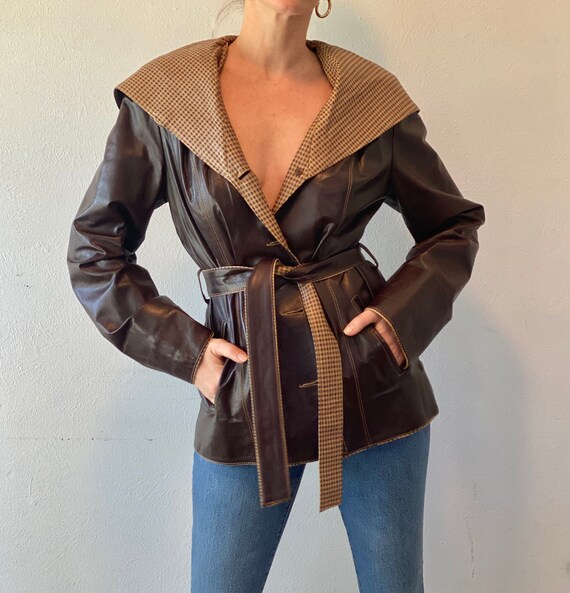 SUPER SOFT Leather Hooded Jacket - image 3