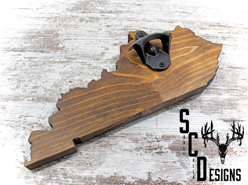 SkullCreekDesigns State Shaped Bottle Opener
