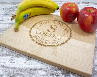 Personalized Cutting Board - 9"x12" Engraved Cutting Board - Custom Housewarming Gifts