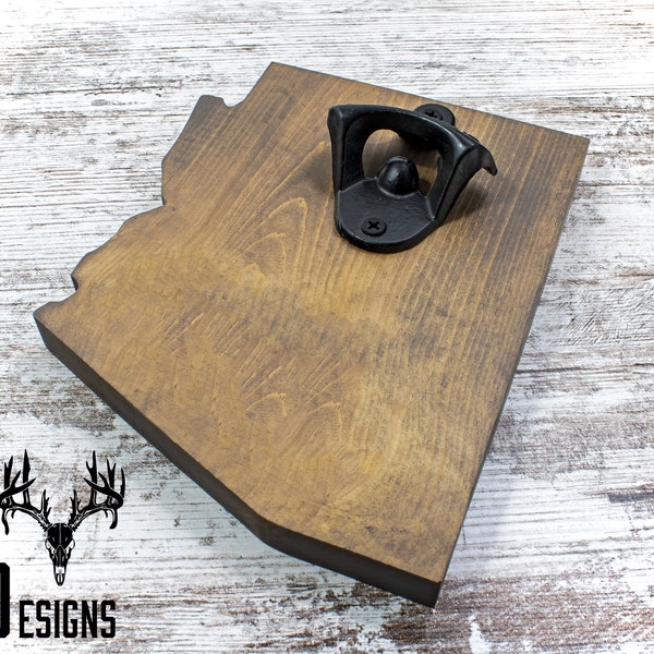 Wood Arizona Bottle Opener Etsy