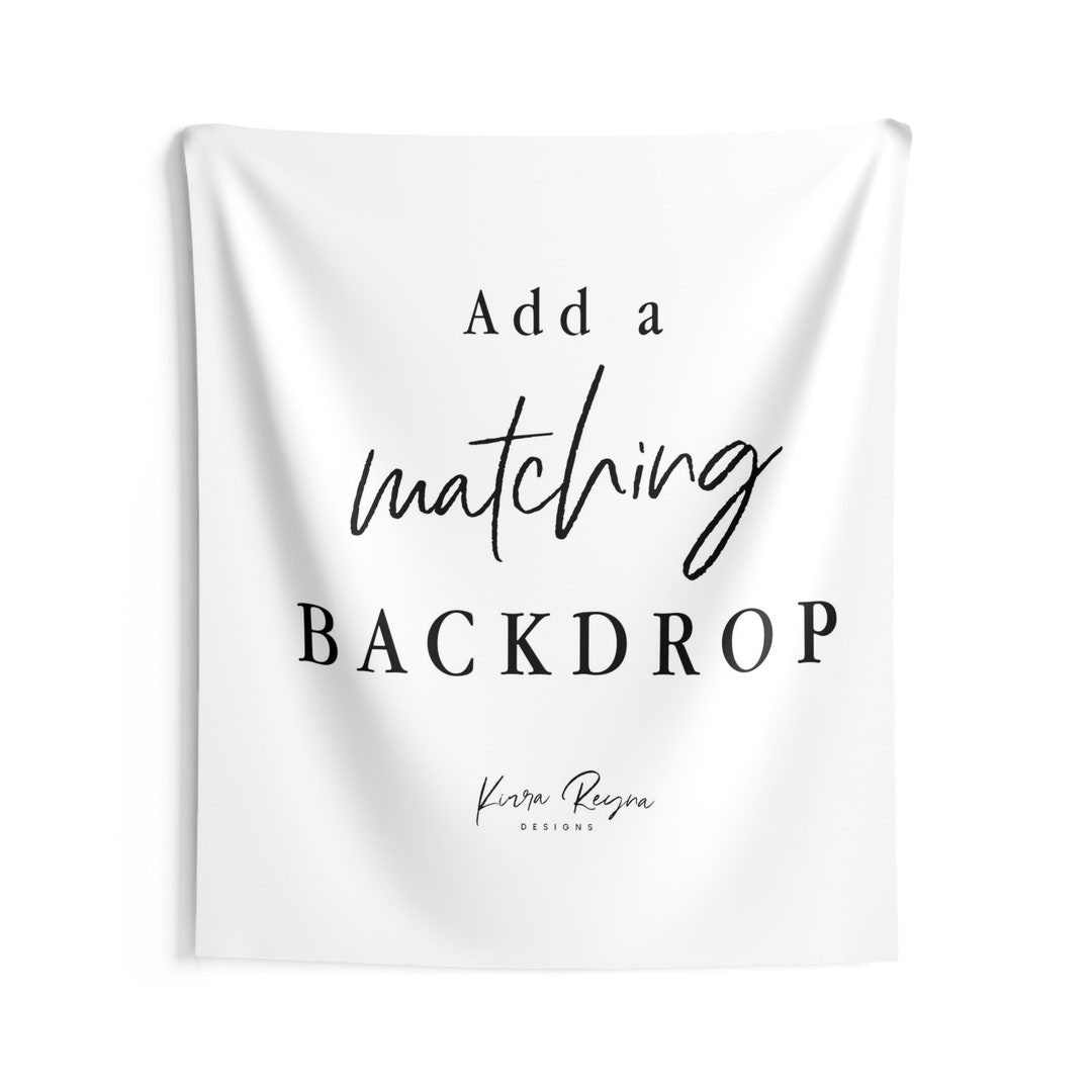 Backdrop Wall, Photo Backdrop Sign, Baby Shower Decorations, Bridal