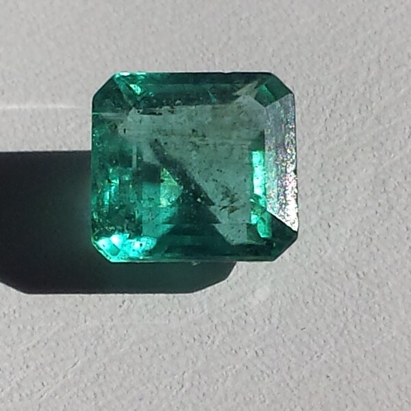 Natural Loose Emerald, 2 Carat Emerald, Emerald For Ring Or Pendant, Square  Cut  Emerald, May Birthstone,