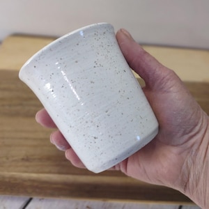 Pottery Bathroom Tumblers, Your Choice of Purple, Brown, Green or Blue