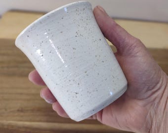 Pottery Bathroom Tumblers, Your Choice of Purple, Brown, Green or Blue