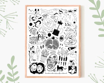 Nude Female Tattoo - Etsy