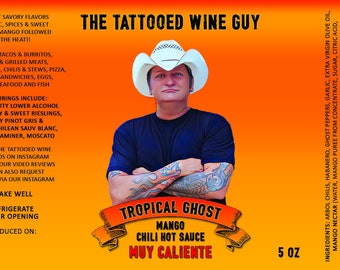 TROPICAL GHOST Hot Sauce from The Tattooed Wine Guy